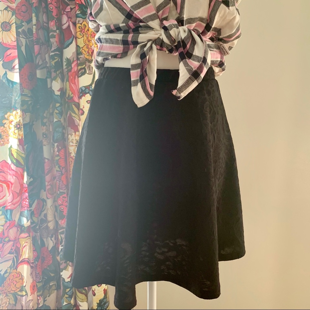 Maison Jules Black Skater Skirt